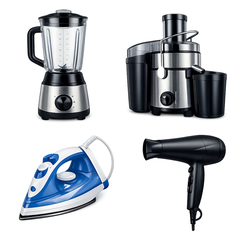 Bàn Ủi-Sấy Tóc-Máy Ép-Máy Xay Sinh Tố...